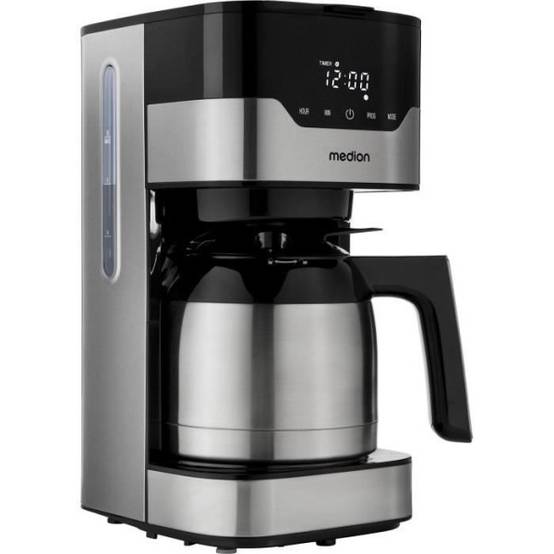 Machine a Cafe - Cafetiere Electrique filtre programmable avec carafe - MEDION - MD 18458 - isotherme - 900W - 1,2 L - Image 1