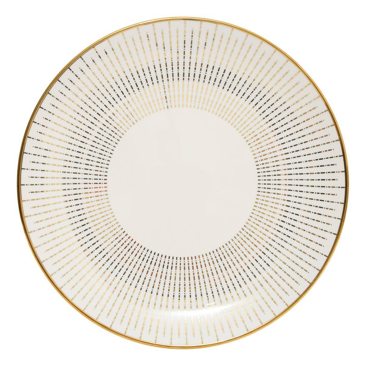 Atmosphera - Assiette plate Lunis ronde D.26cm doré - Atmosphera Créateur d'intérieur - Image 2