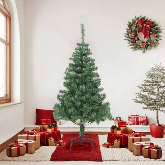 Arbre de Noël, Sapin de Noël artificiel avec support 180 cm 564 branches u137q - Image 1