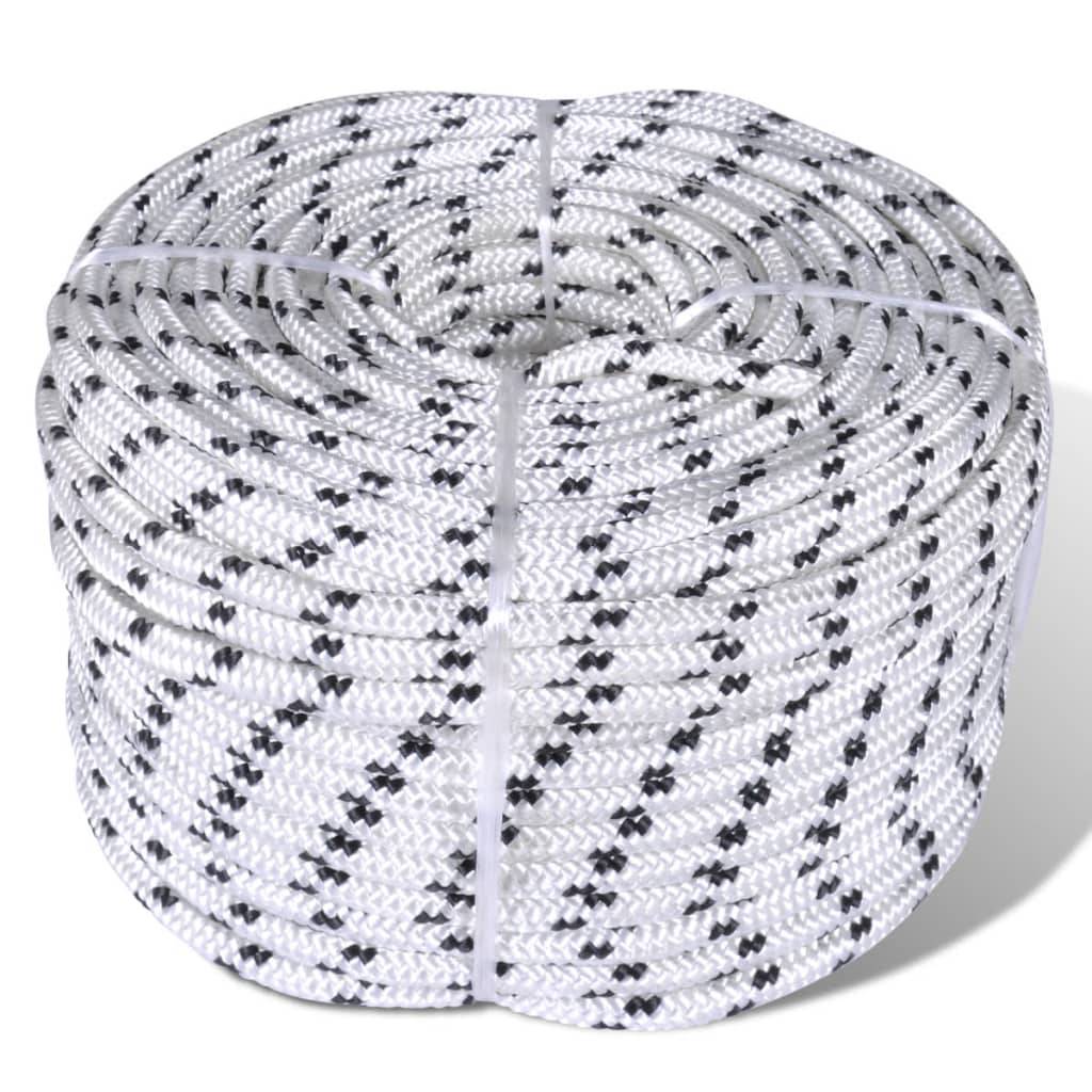 Corde de bateau tressée en bobine Polyester 6 mm x 50 m Maison Chic - Image 2
