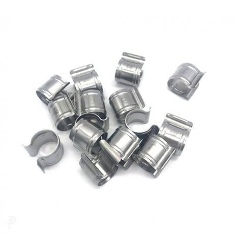 Lot de 15 - Clips de fixation ronds en inox - Diamètre 27 - Image 1