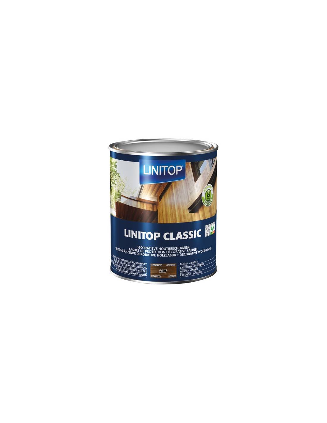 Durieu Linitop Classic Lasure Satin 2.5l Chêne Foncé - Linitop
