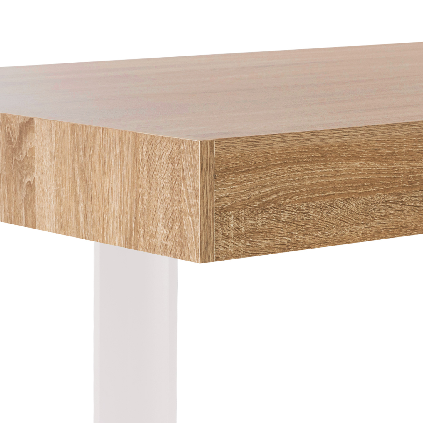 Table à manger rectangle PHOENIX 6 personnes bois et blanc 160 cm - Image 5