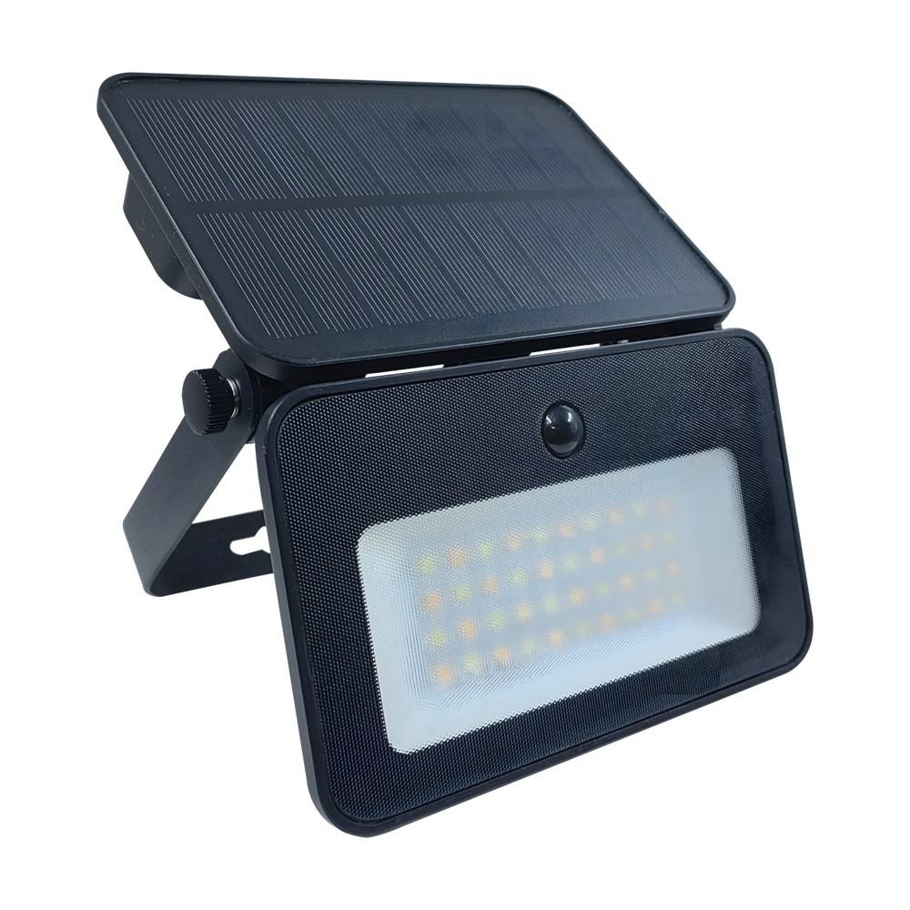 Projecteur solaire LED extérieur 14,3x9,7x4,4 cm – 1000 lumens avec détecteur de mouvement, sans fil et étanche IP65 - TERRE JARDIN - Image 1