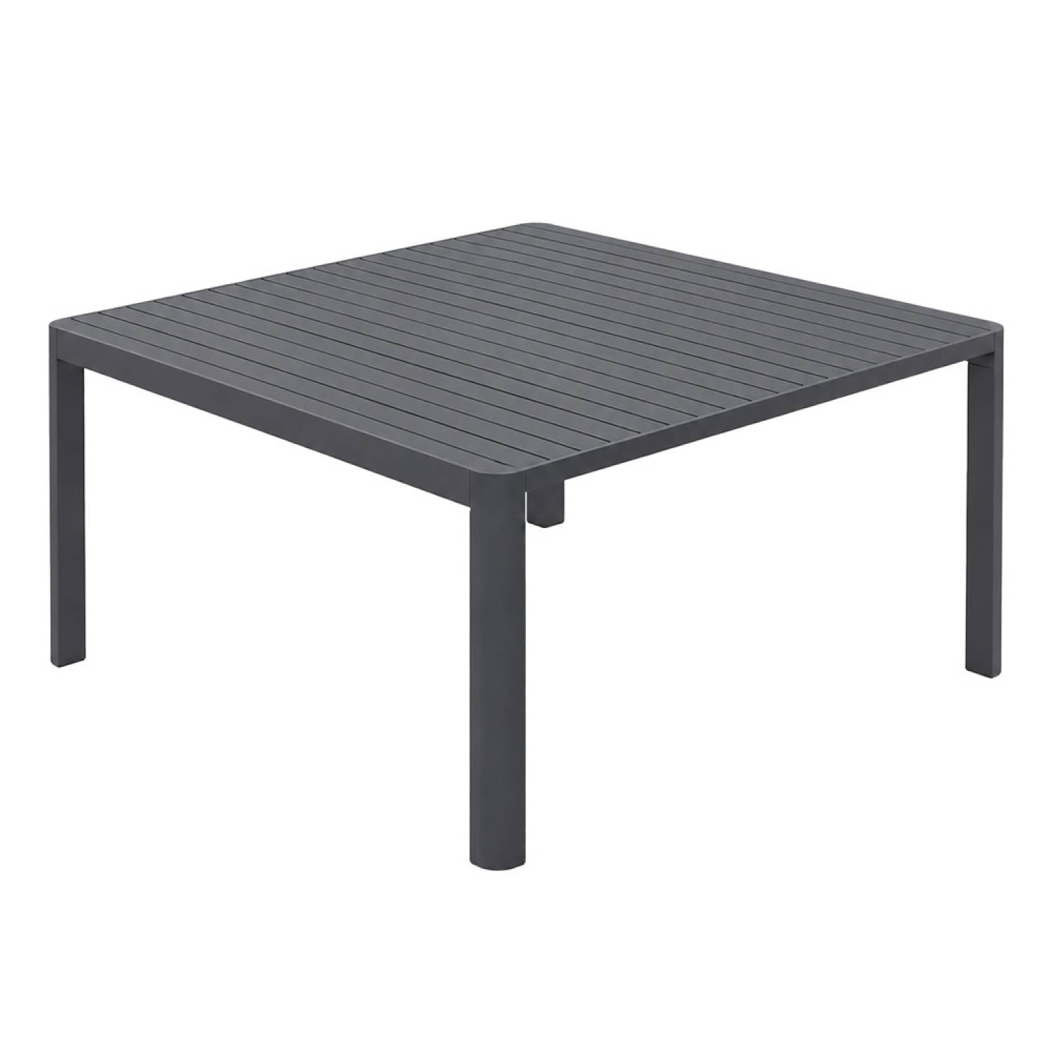Concept Usine - Table de jardin extensible en aluminium 6 à 8 personnes gris foncé FLORENCIA - Image 1