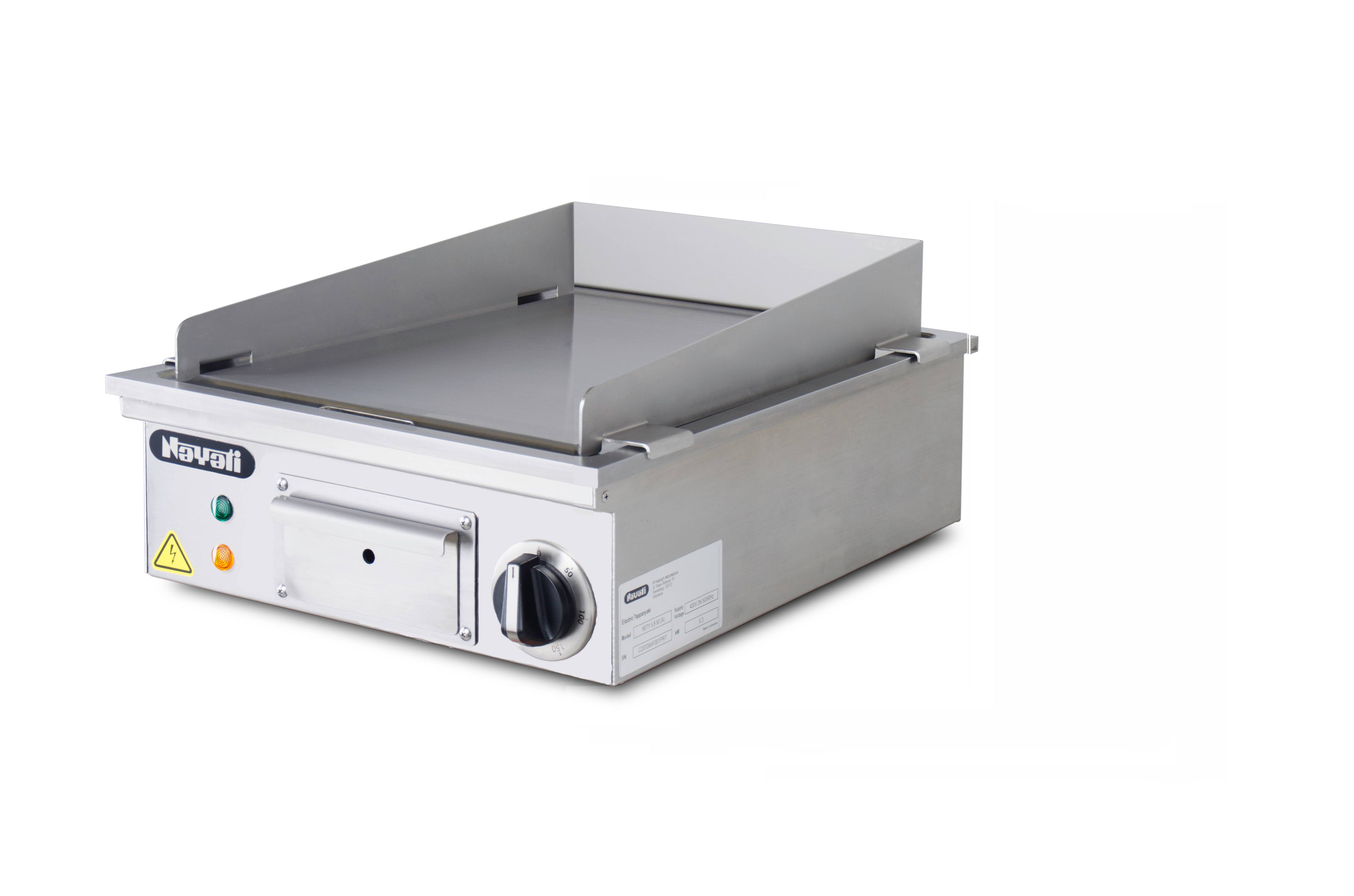 TEPPAN YAKI ELECTRIQUE DE TABLE - ACIER INOX 420 - 3.15 kW - NAYATI