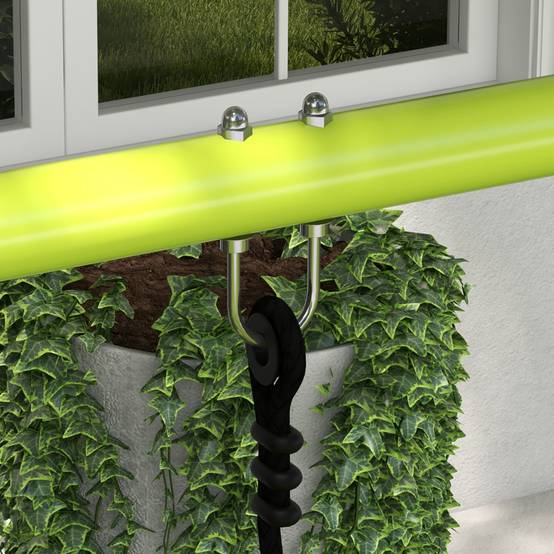 Balançoire jardin gris et vert balancelle planeur traitement anti-UV 255 × 160 × 180 cm - Image 10