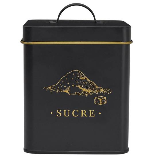 Cook Concept - Boîte à Sucre en Métal "Lounge" 19cm Noir - Image 2