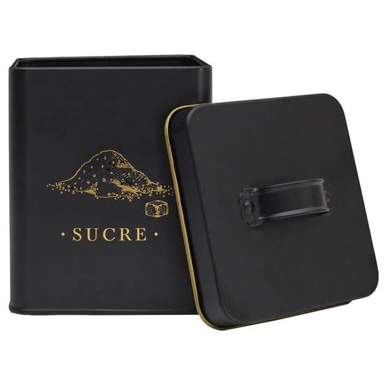 Cook Concept - Boîte à Sucre en Métal "Lounge" 19cm Noir - Image 3