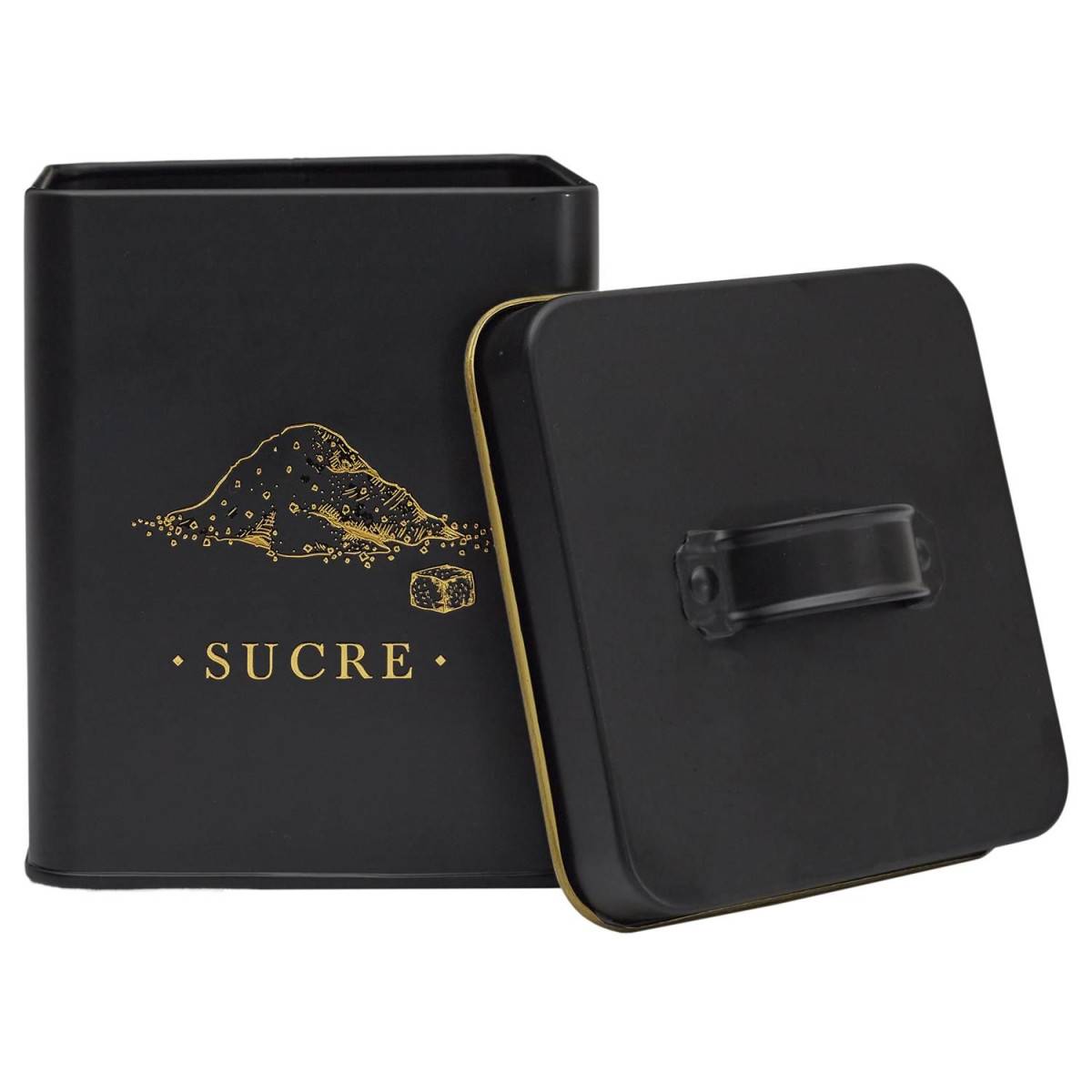 Cook Concept - Boîte à Sucre en Métal "Lounge" 19cm Noir - Image 3