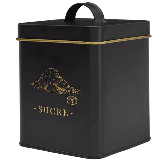Cook Concept - Boîte à Sucre en Métal "Lounge" 19cm Noir - Image 1