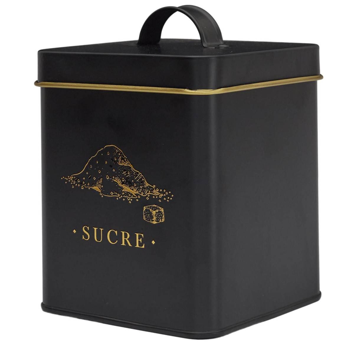 Cook Concept - Boîte à Sucre en Métal "Lounge" 19cm Noir - Image 1