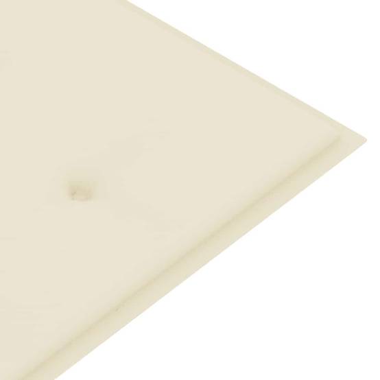 PANGIVO - Banc de jardin bois de teck crème 150 x 51.5 x 84 cm - PANGIVO - Image 7