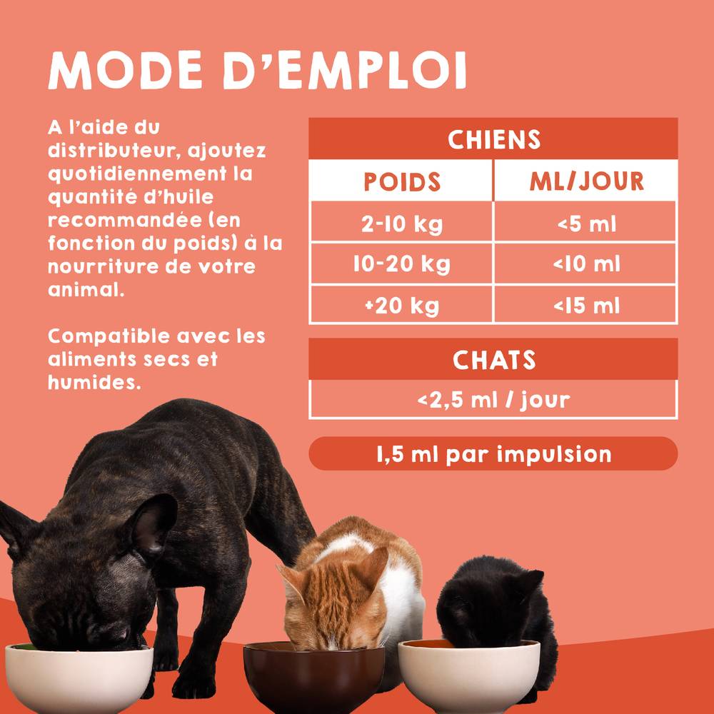 Huile de Saumon pour Chien et Chat - 250ml - 100% Naturel - Riche en Omega 3 et 6 - MAIKAI - Image 4