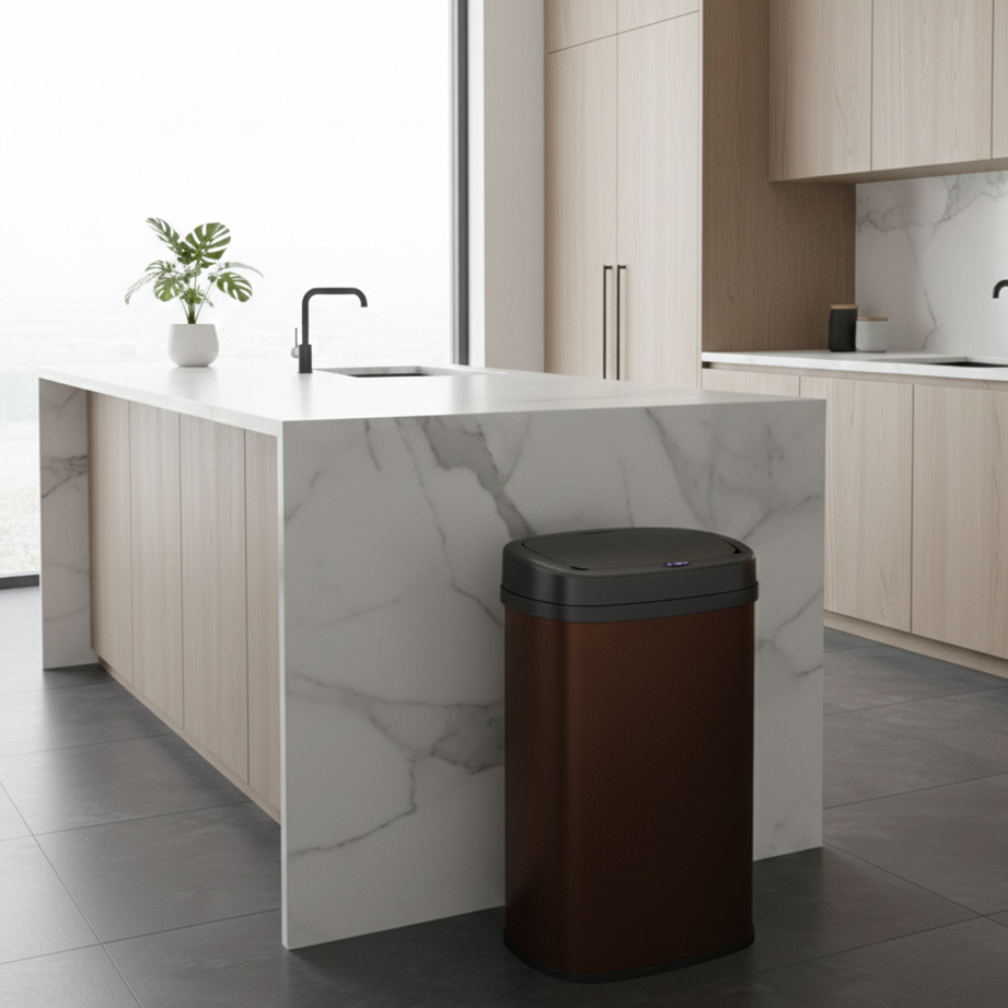 Poubelle automatique inox MAJESTIC corten 58L - Image 4