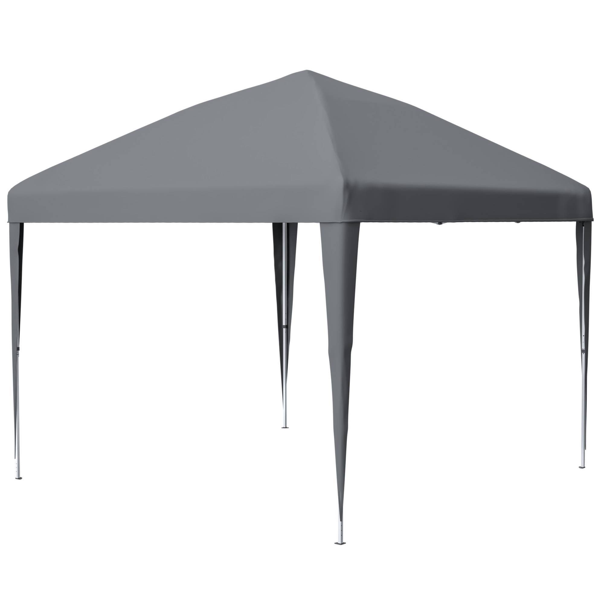 Tonnelle Pliante 3x3m Pavillon de Jardin Pop-up Imperméable Réglable Acier Gris + Sac - ComfortXL Outdoor Living - Image 2