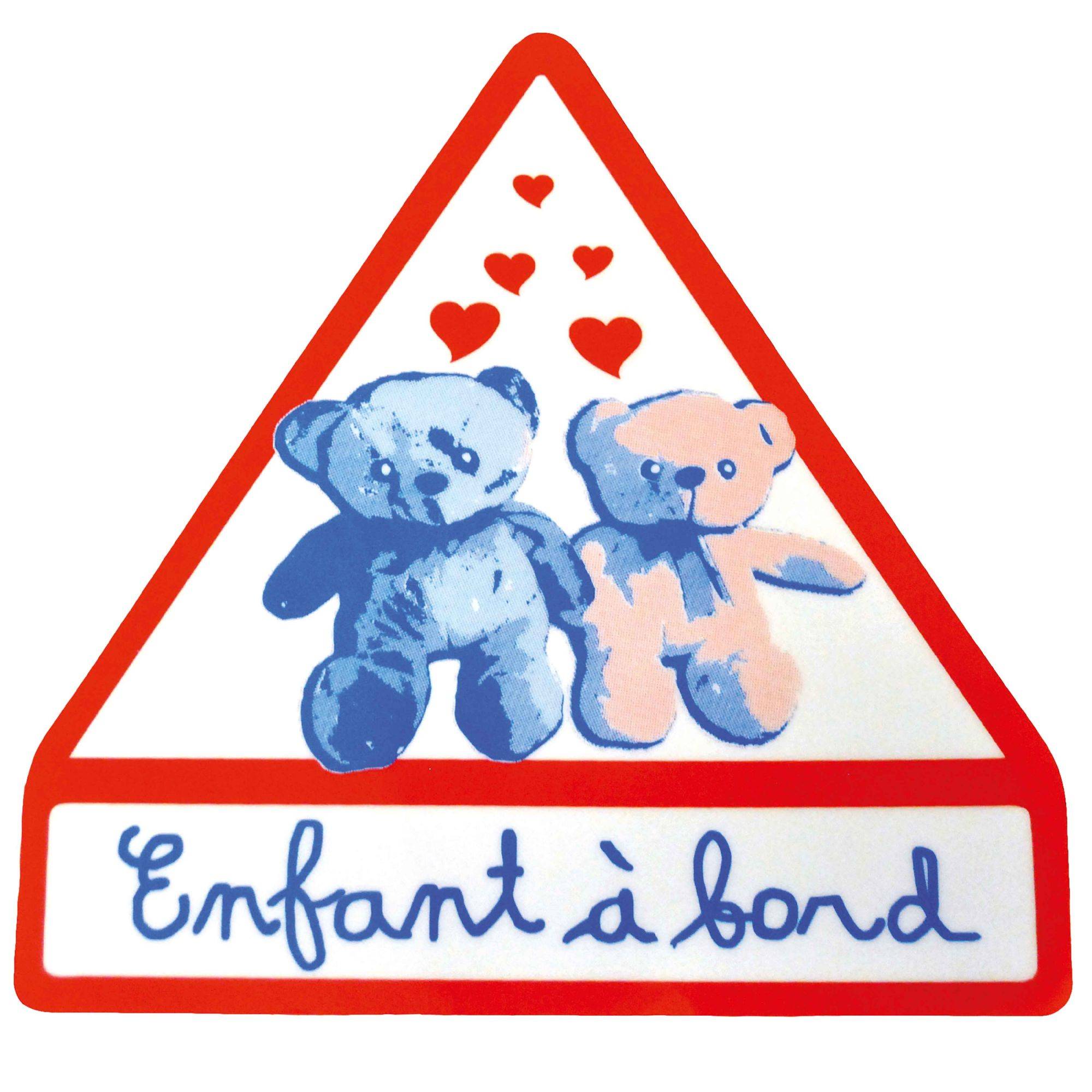 Panneau de signalisation : enfant à bord