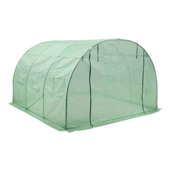 Lot De 3 Tunnels De Jardin Haxnicks Pour Semis - Polyéthylène 80x18x12 Cm