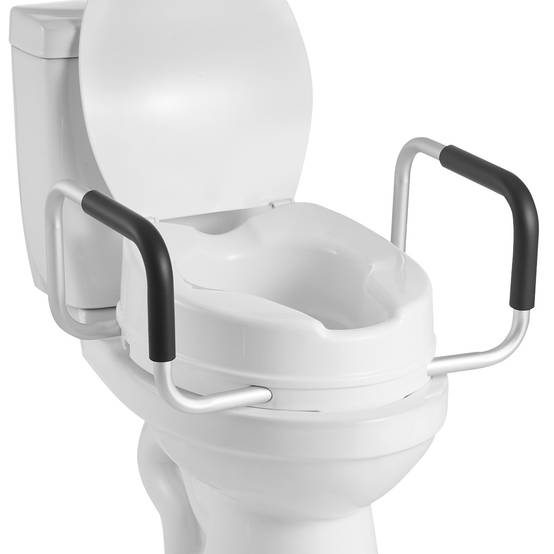 Vevor - VEVOR Rehausseur de Toilette avec Accoudoirs Levage de 10,16 cm Charge 136,1 kg - Image 1