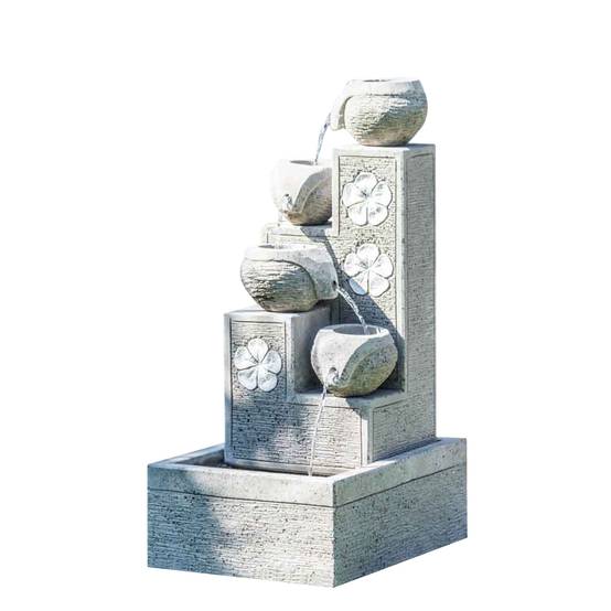 Fontaine de jardin cascade 4 coupes 90 cm - Image 1
