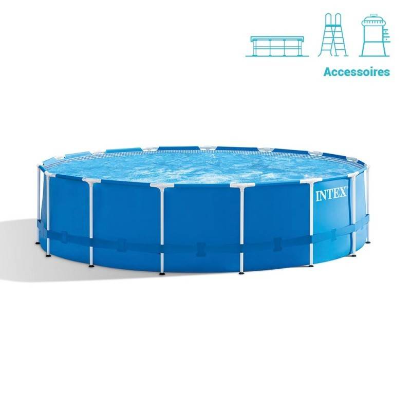 Piscine tubulaire Metal Frame ronde 4,57 x 1,22 m Intex - Image 4