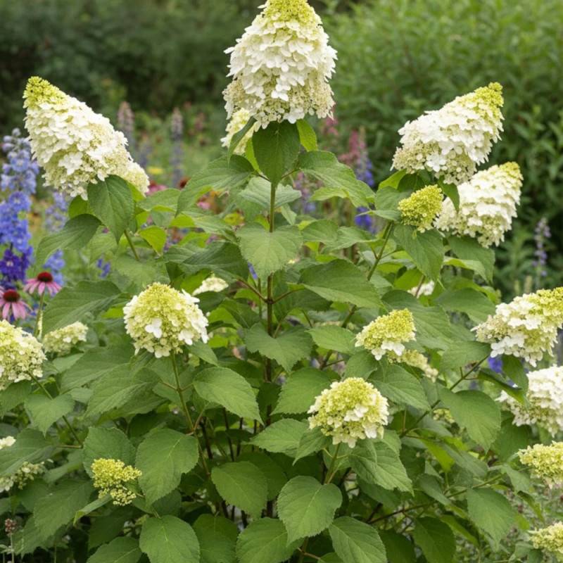 Hortensia paniculata Phantom, Hydrangea paniculata à fleurs Blanche - feuillage Caduc - Pot de 15L - 120/150 cm-  hauteur à maturité De 1,00 m à 1,50 - Image 2
