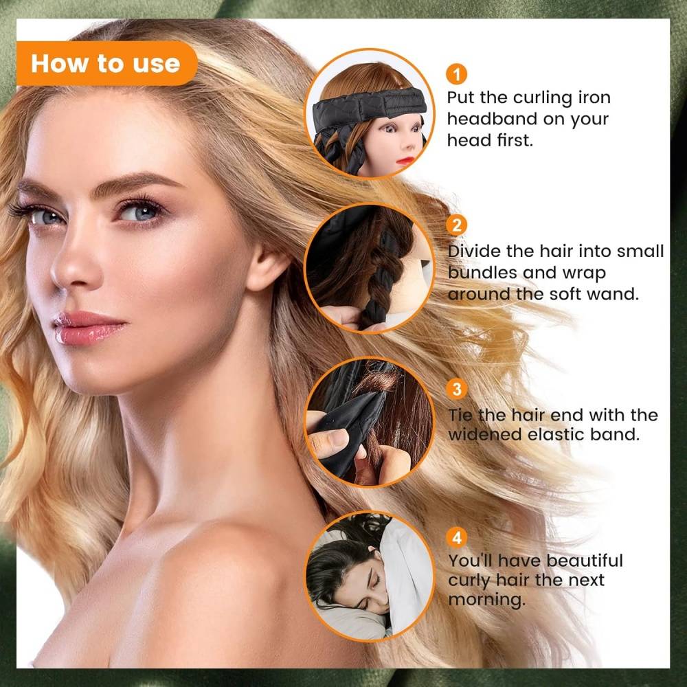 COSMETIQUE-Boudin à cheveux sans chaleur - Boucles naturelles pendant le sommeil - Living123 - Image 6
