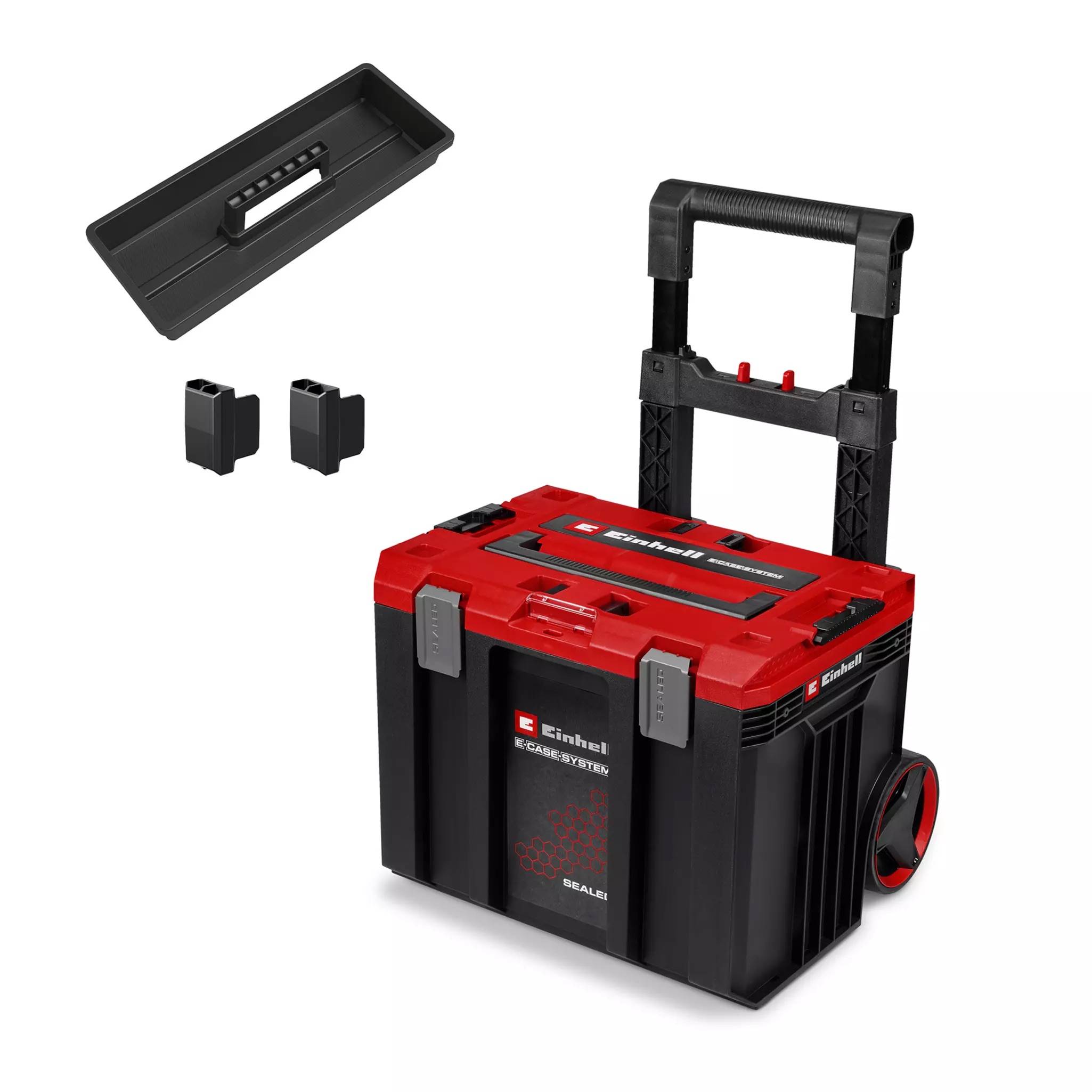 Einhell - Coffret de transport étanche à roulettes E-Case L - IP65 - 120 kg - système modulaire - Image 1