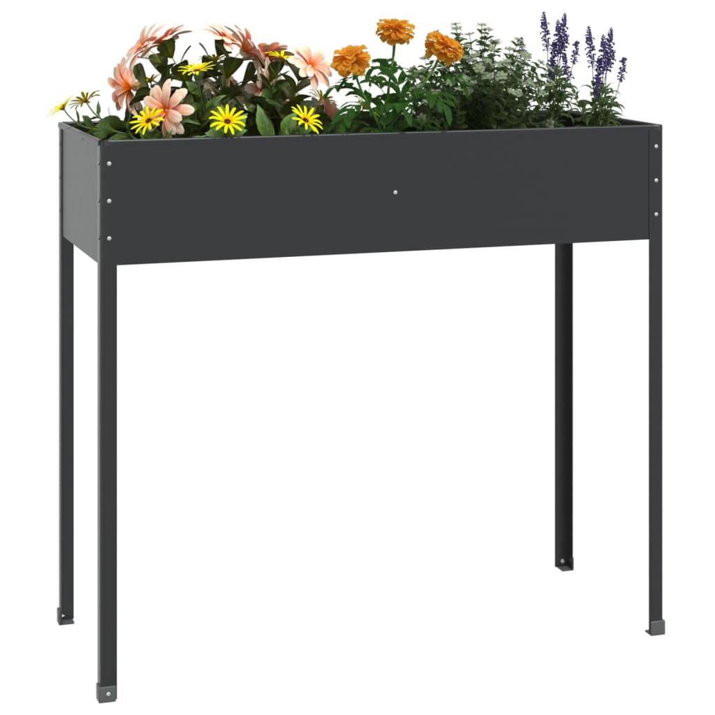 Vidaxl - Jardinière Anthracite 100,5x40,5x90 cm Acier galvanisé vidaXL 152263 - Image 4