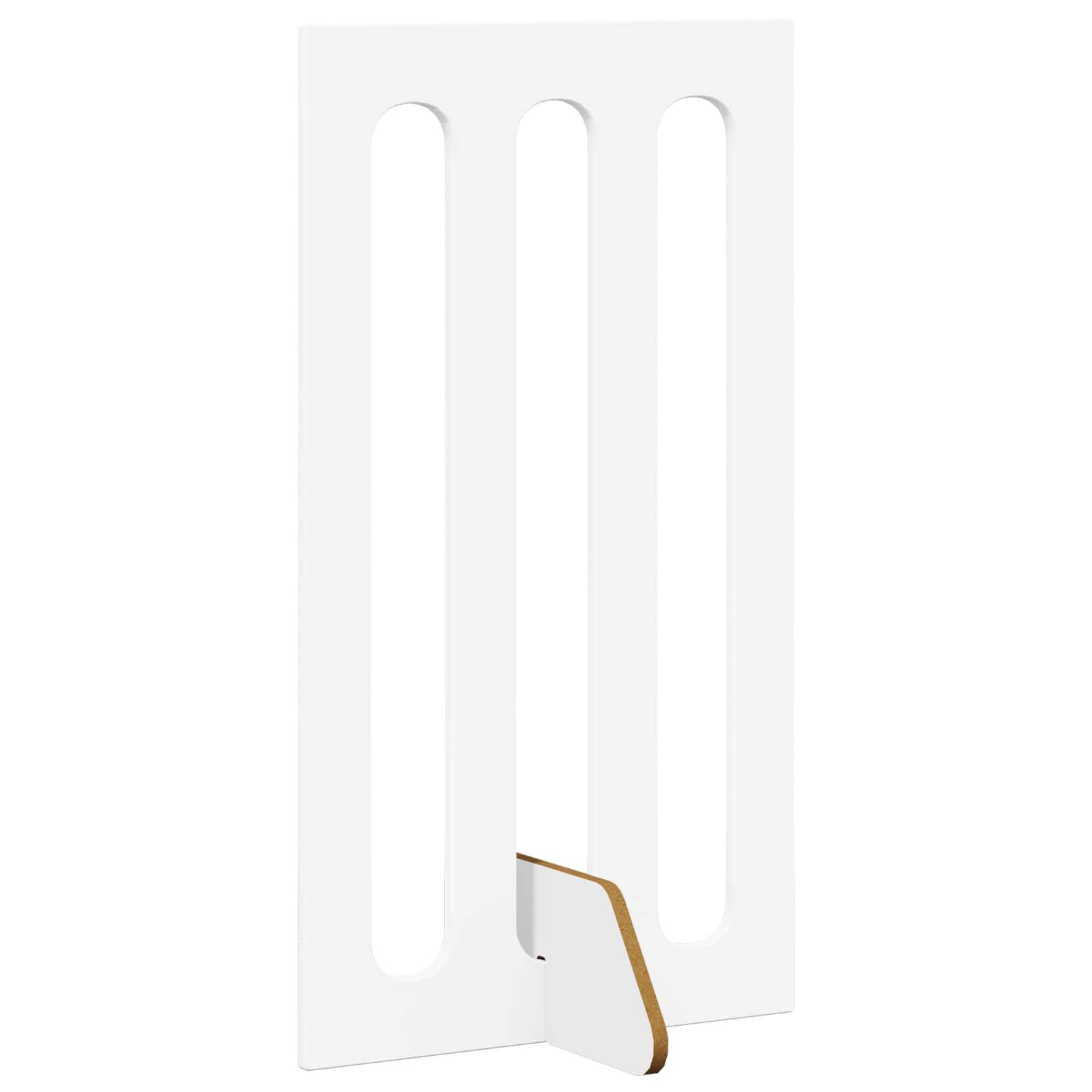 ComfortXL - Clôture pour animaux bois ingénierie intérieur barrière pliable blanc 201cm - ComfortXL Outdoor Living - Image 4
