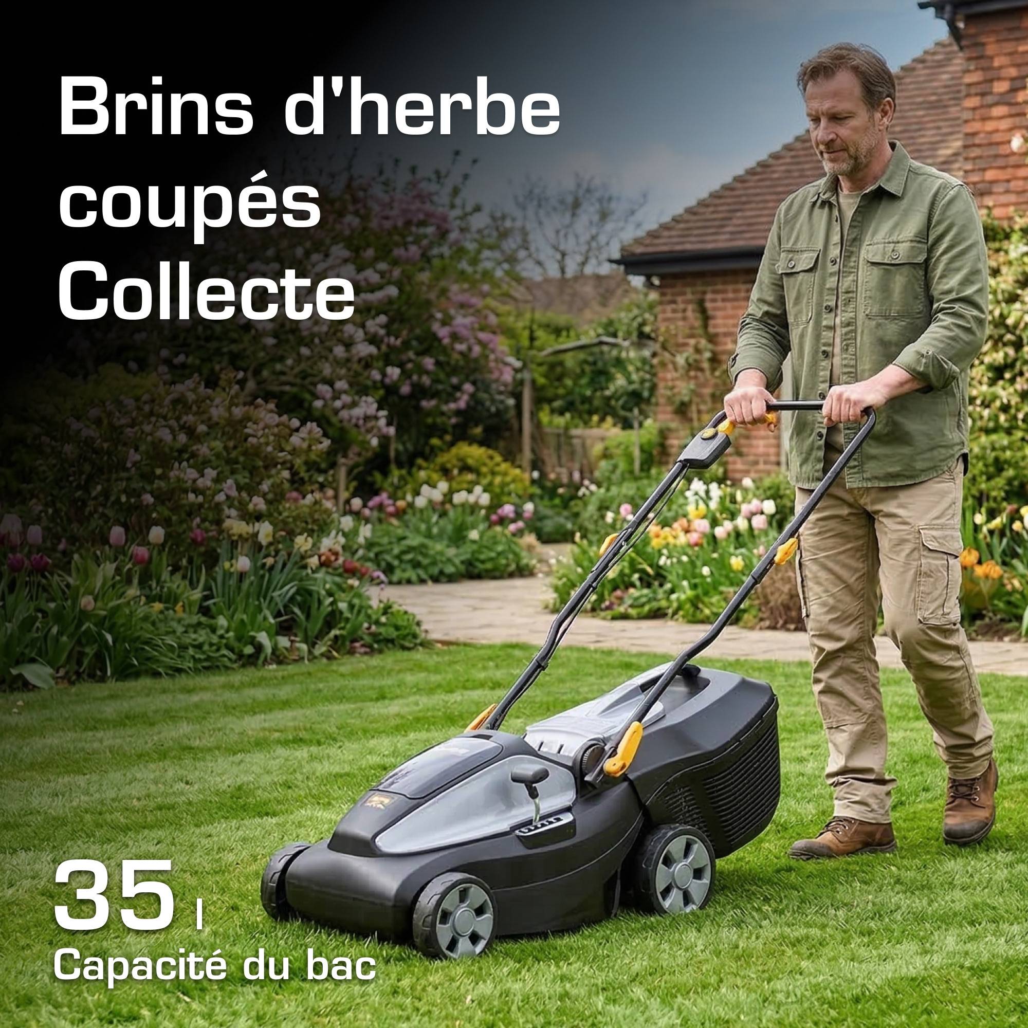 Alpina - Tondeuse AL1 3420 Li Kit, 34cm, 2 batteries 20V (2Ah) et chargeur - ALPINA - Image 5