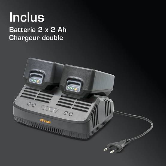 Alpina - Tondeuse AL1 3420 Li Kit, 34cm, 2 batteries 20V (2Ah) et chargeur - ALPINA - Image 3