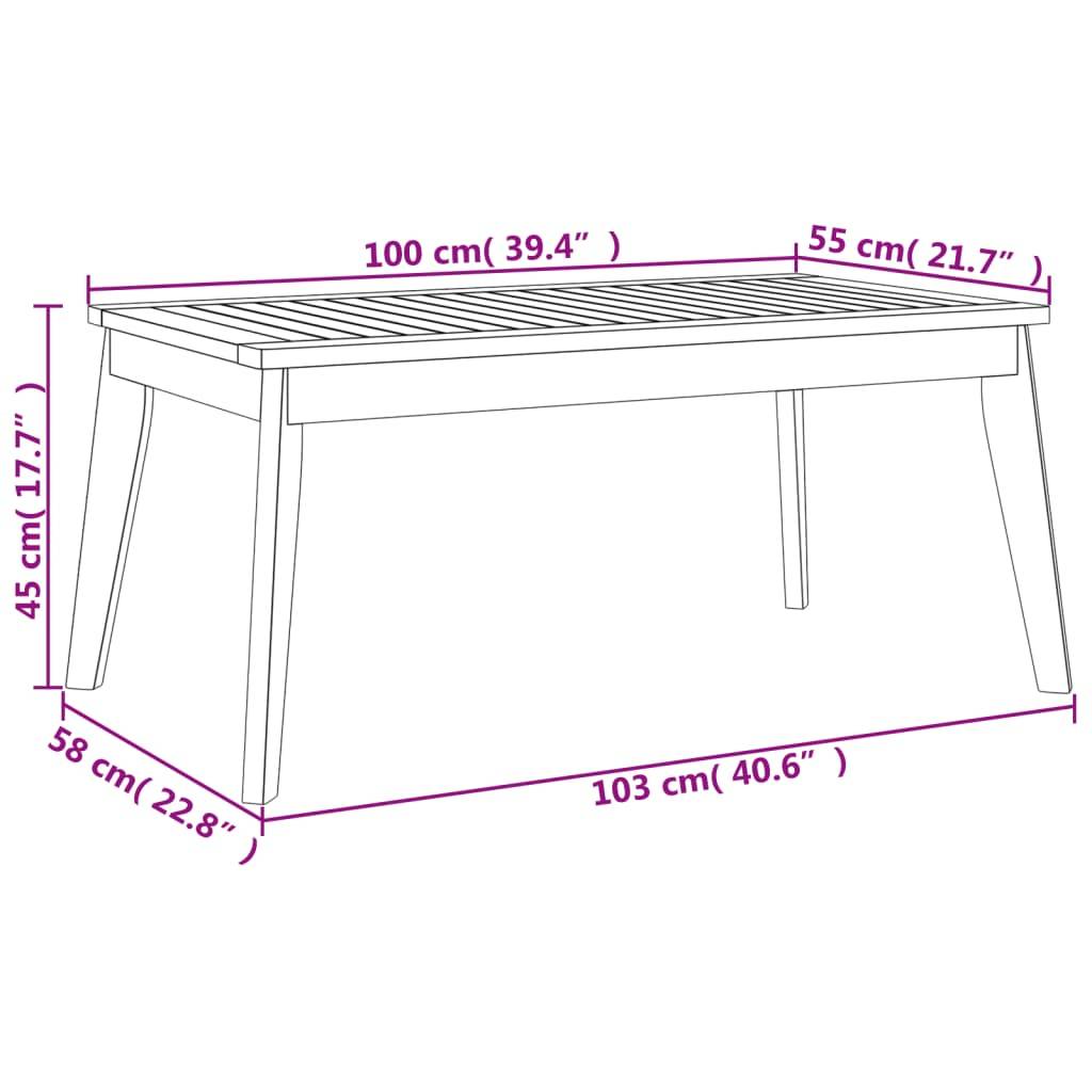 ComfortXL - Salon de Jardin 2 Personnes Bois d'Acacia 2 Fauteuils et Table Basse avec Coussins Épais Gris Foncé – ComfortXL Outdoor Living - Image 3