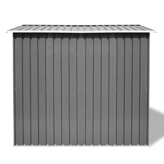 Abri de jardin 5.27m² - Cabane de jardin - Abri de stockage pour jardin métal gris 257x205x178 cm MAISON CHIC - Image 3