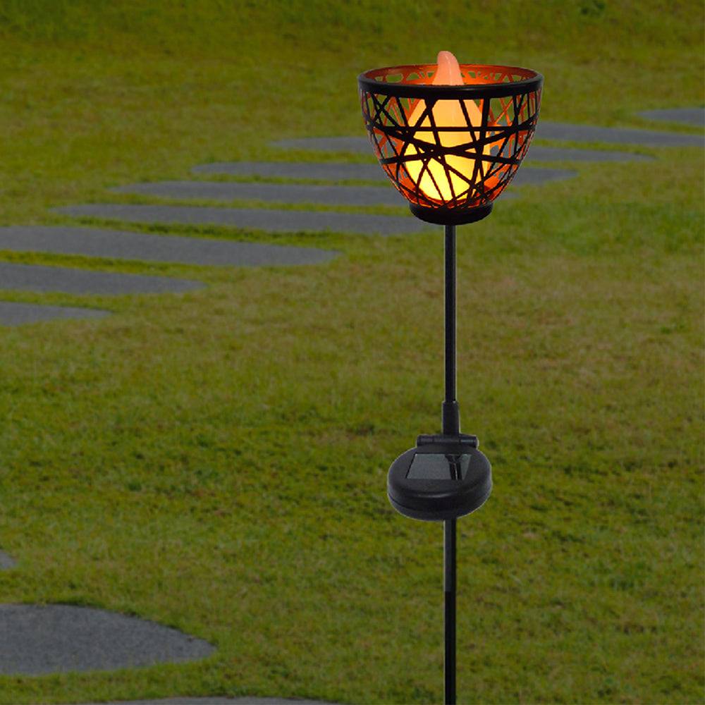 Lumisky - Torche solaire en métal BLOSSOM Noir Metal H84.5CM - Image 3