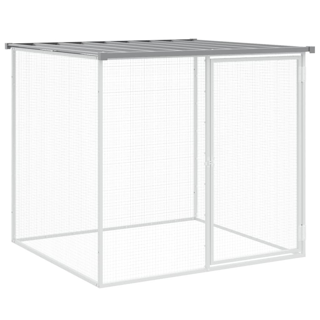 Vidaxl - Poulailler avec toit gris clair 403x98x90 cm acier galvanisé vidaXL 3189055 - Image 7