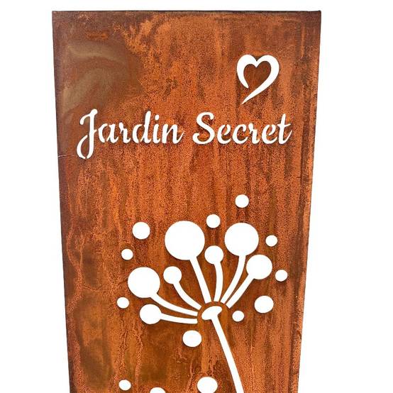 La Grande Prairie - Treillage jardin secret acier à fleurs 25x1x110cm - Image 3