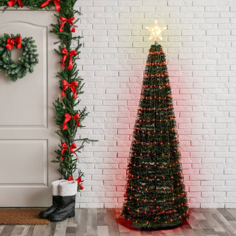 Lotti - Sapin lumineux conique animé H180cm 304 PixelLED RGB haute luminosité avec télécommande Lotti - Image 3
