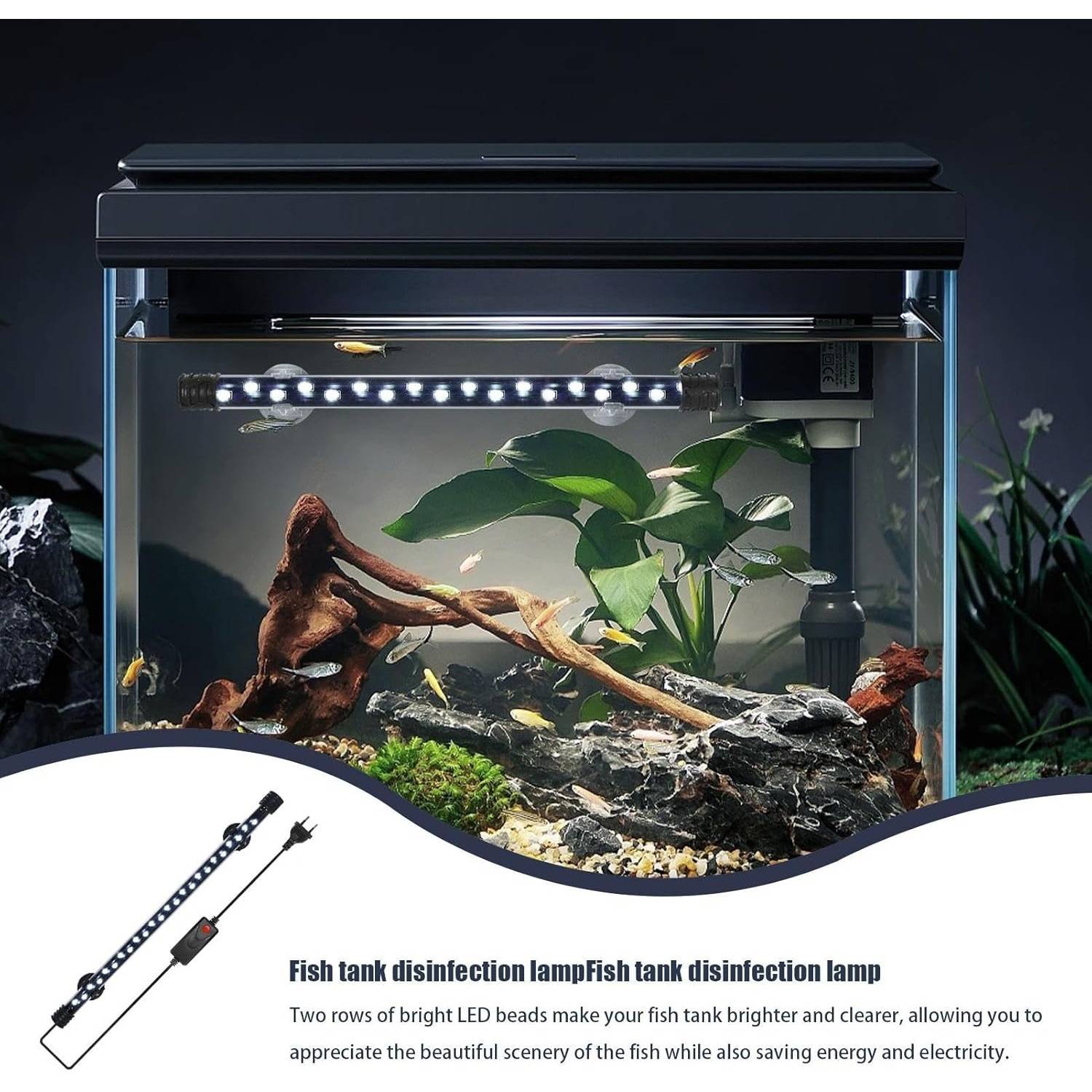 DtopbuyAge - Bande LED Submersible pour Aquarium - Éclairage Étanche M DtopbuyAge - Image 3