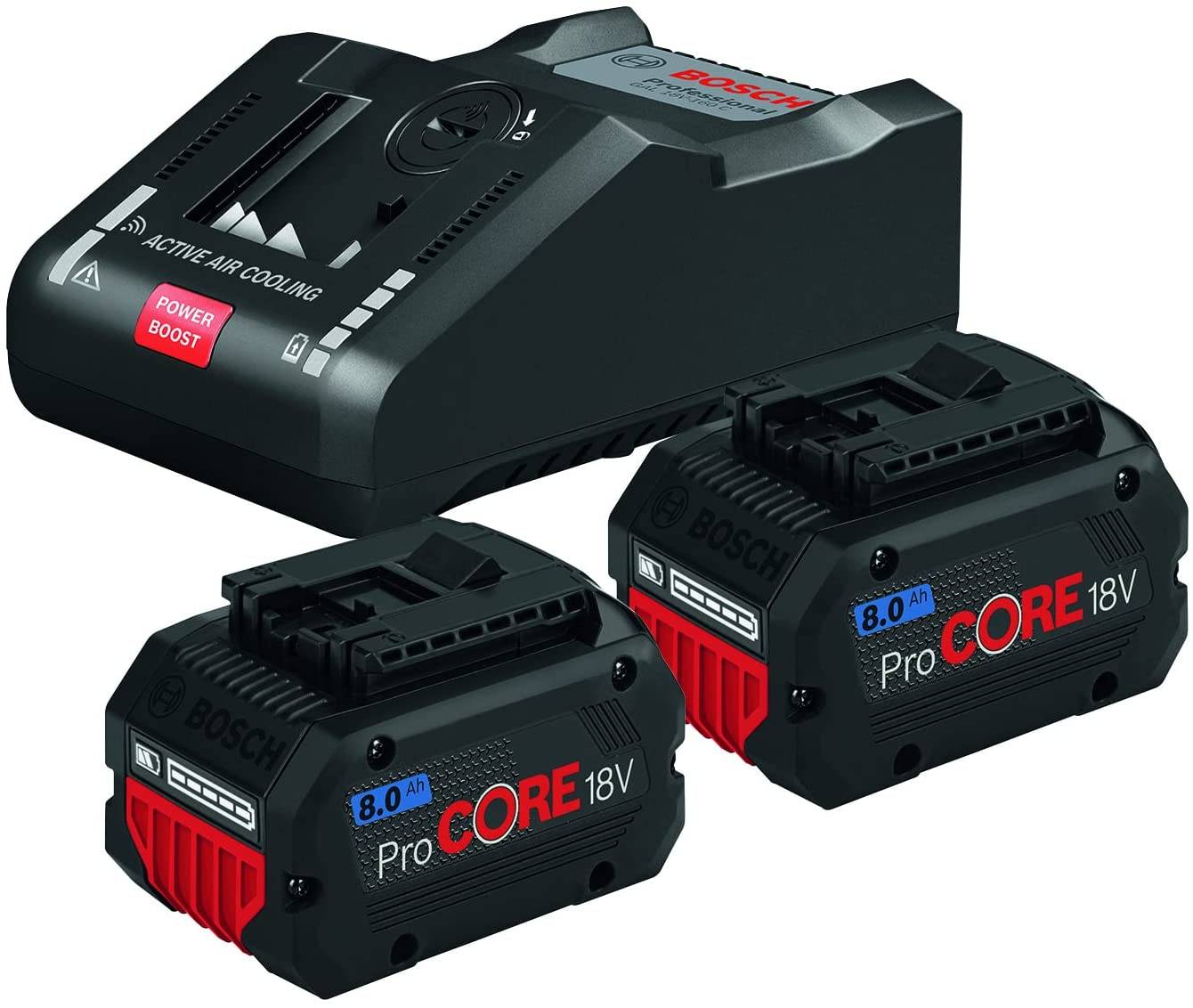 Bosch - Pack de 2 batteries ProCore 18V/8Ah + chargeur GAL 18V-160 C en boite carton BOSCH 1600A016GP - Image 1