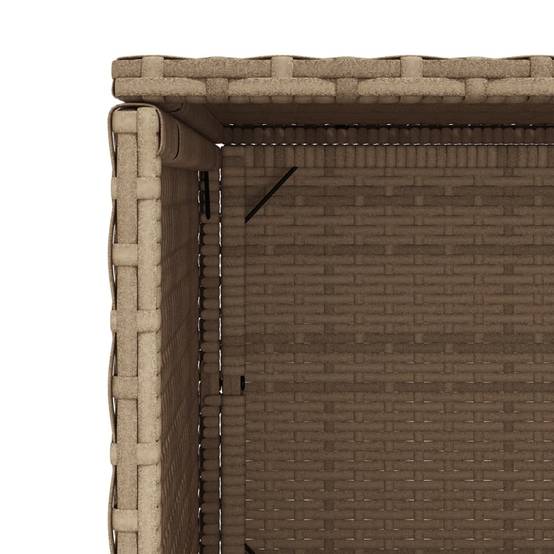 ComfortXL - Haute Armoire de Jardin en Polyrotin Rangement Outils et Accessoires Beige 50x55x115 cm – ComfortXL Outdoor Living - Image 3