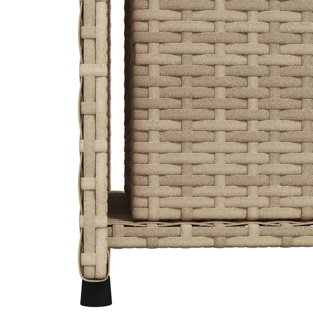 ComfortXL - Haute Armoire de Jardin en Polyrotin Rangement Outils et Accessoires Beige 50x55x115 cm – ComfortXL Outdoor Living - Image 10