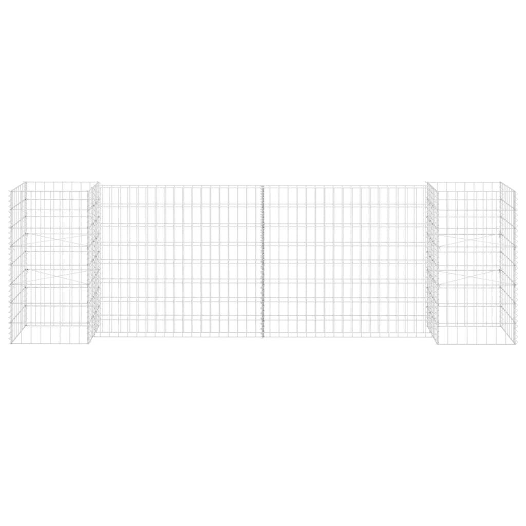 Helloshop26 - Jardinière à gabion en H 260 cm fil d'acier - Image 2