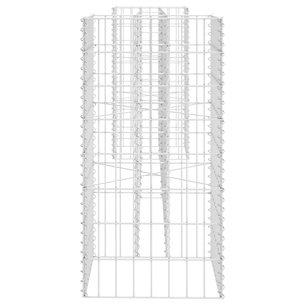 Helloshop26 - Jardinière à gabion en H 260 cm fil d'acier - Image 3