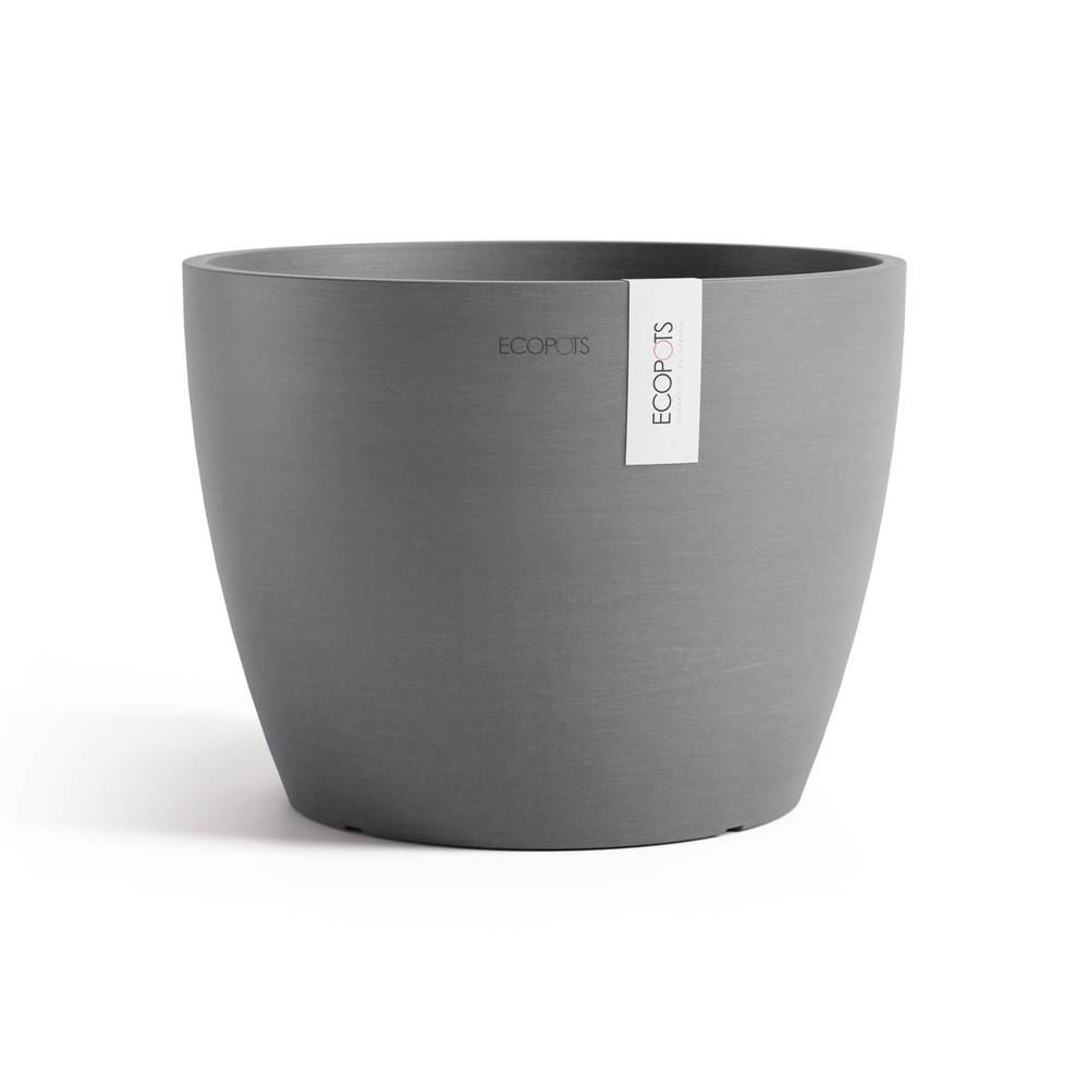 Ecopots - Pot Rond Stockholm 31 Gris - Ø 31 x H. 23,3 cm - 12,9 L ECOPOTS - Image 2