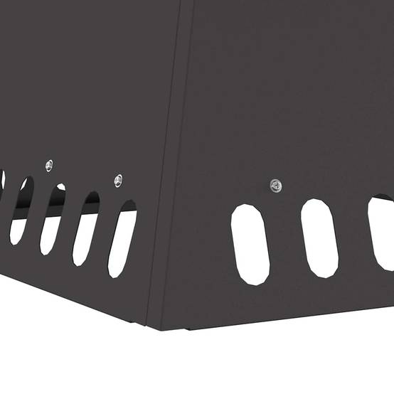ComfortXL - Brasero Carré sur Pieds en Acier Foyer à Bois Moderne pour Jardin Terrasse Noir – ComfortXL Outdoor Living - Image 7