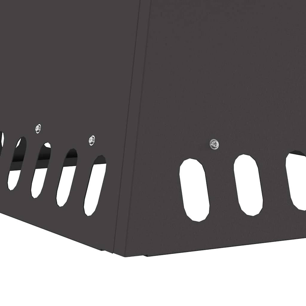 ComfortXL - Brasero Carré sur Pieds en Acier Foyer à Bois Moderne pour Jardin Terrasse Noir – ComfortXL Outdoor Living - Image 7