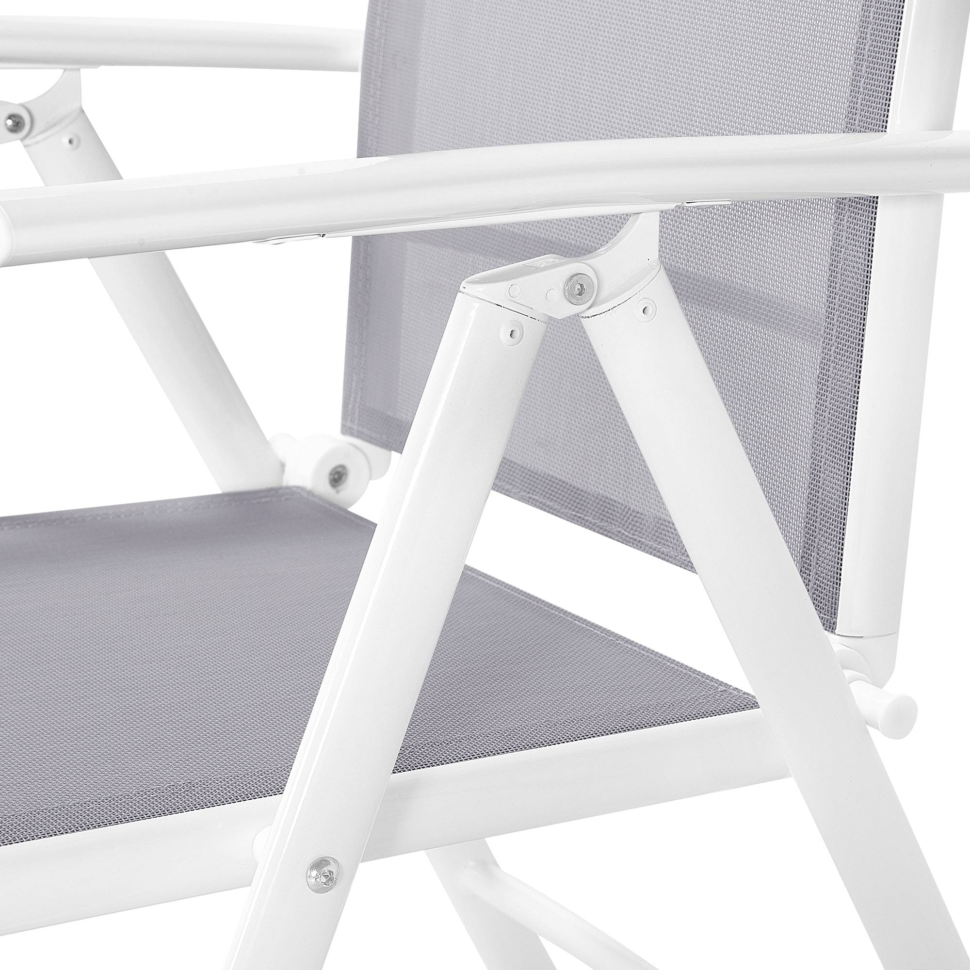 Beliani - Chaise de jardin Aluminium Gris CATANIA - Beliani - Image 5
