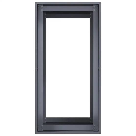 Jardinière rectangulaire moderne design extérieur 40 x 80 x 80 cm espace de plantation idéal en acier anthracite - Image 3