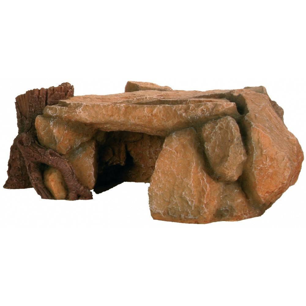 Plateau de roche avec souche 25 cm, aquarium - Image 1